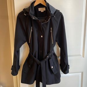 Michael Kors Black Trench Coat. 3/4 length. XL
